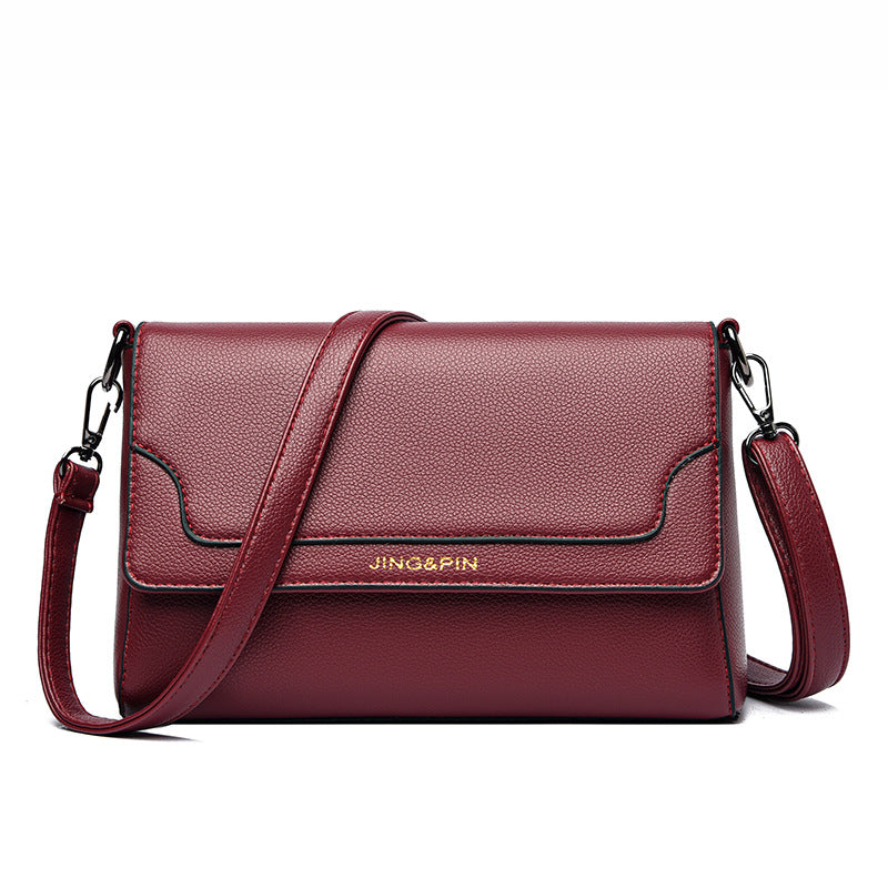 Retro Style PU Leather Crossbody Bag