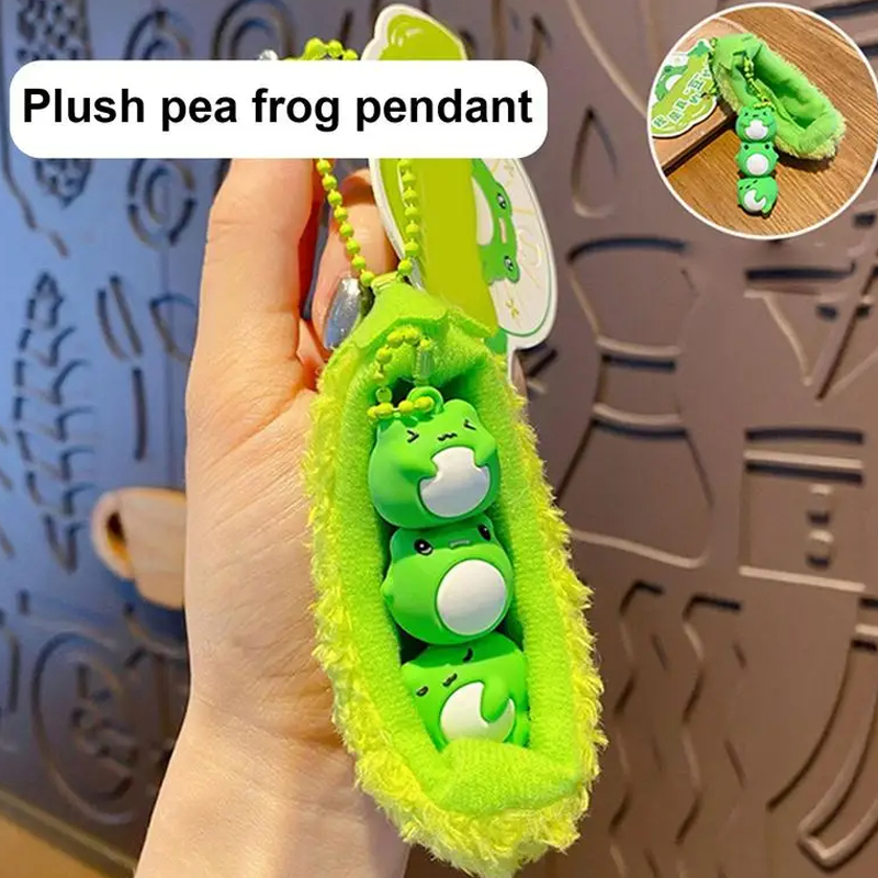 Plush Detachable Frog Keychain