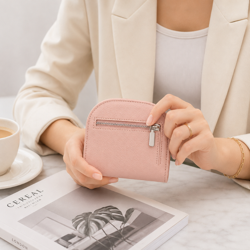Pastel Fold Card Wallet
