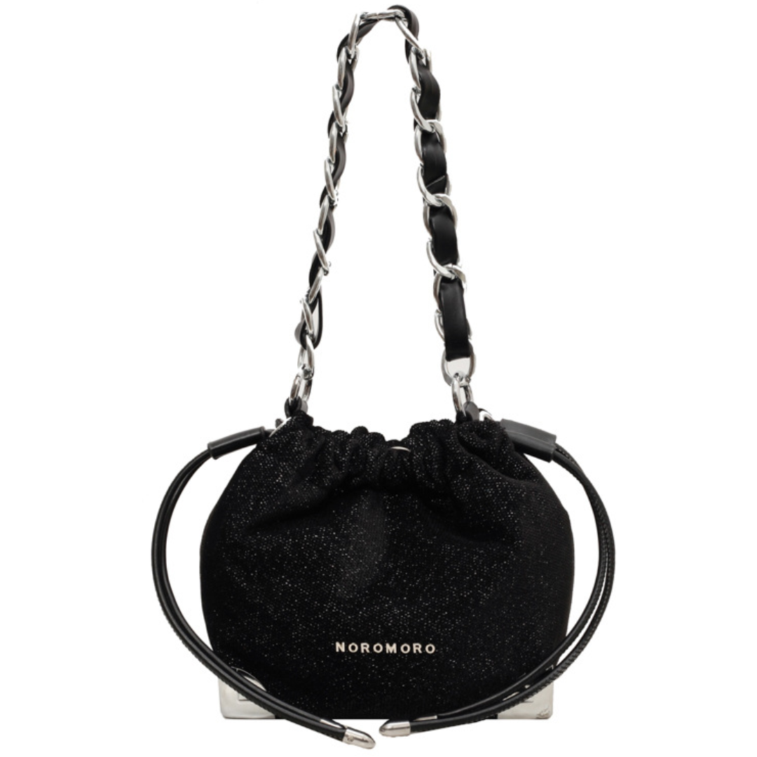 Chic Texture Chain Bucket Bag