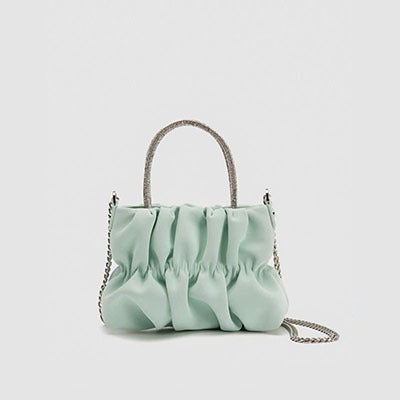 Pleated Lady Style Crossbody Bag