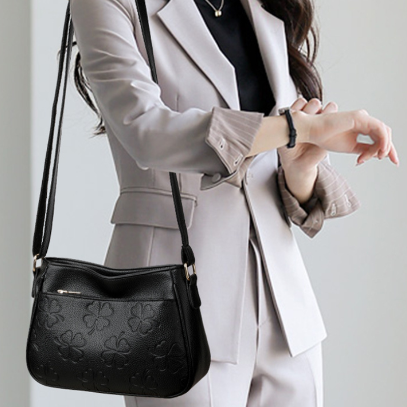 Elegant Embossed Crossbody Bag