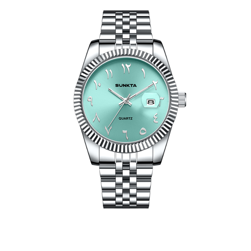Arabic Dial Stainless Steel Watch