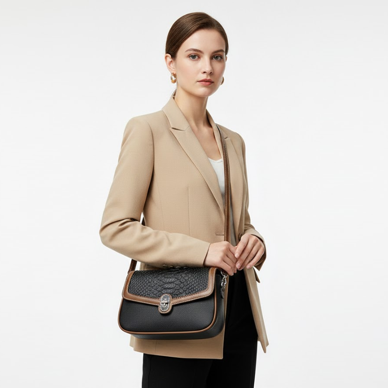 Stone Texture Crossbody Bag