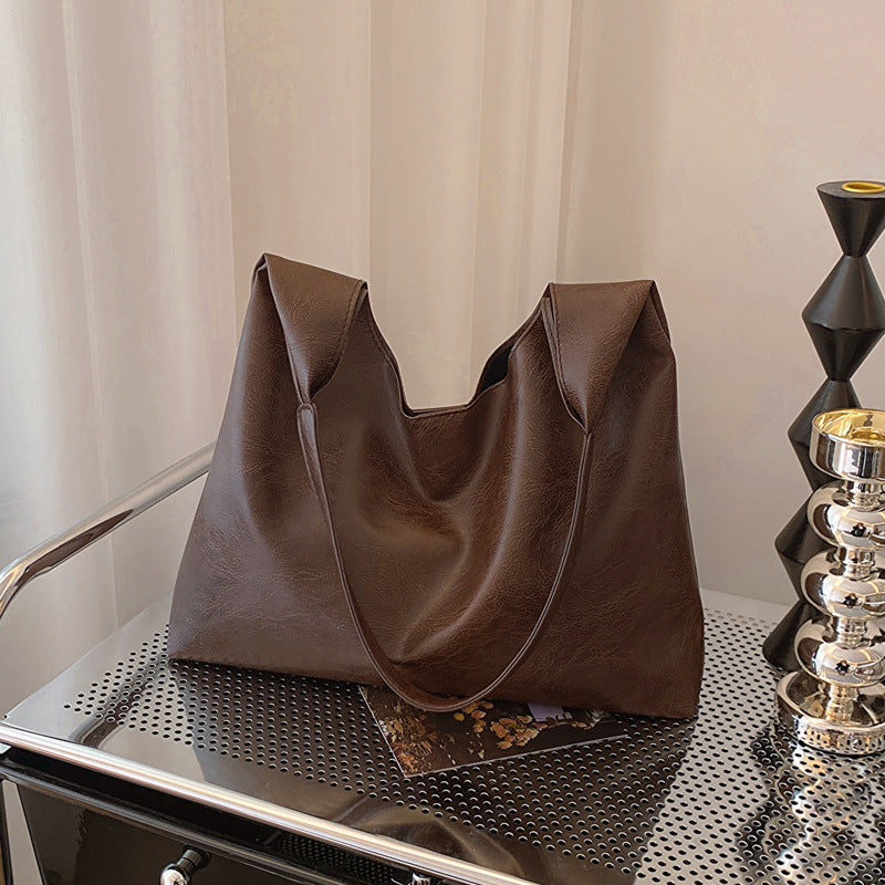 Retro  Spring Shoulder Bag with Mother-Child Design