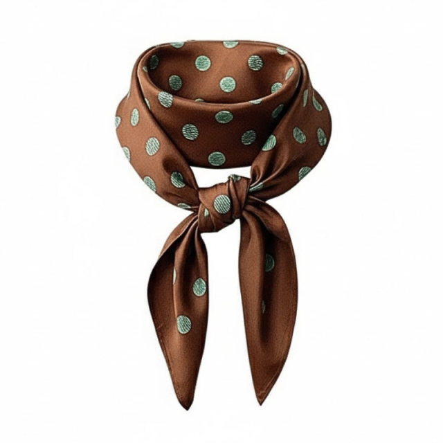 Polka Dot Triangle Scarf
