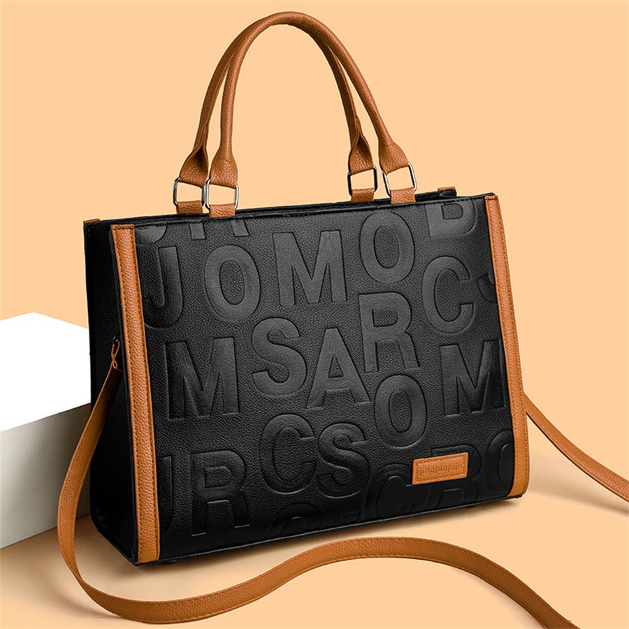 Fashionable Letter Print Tote Bag