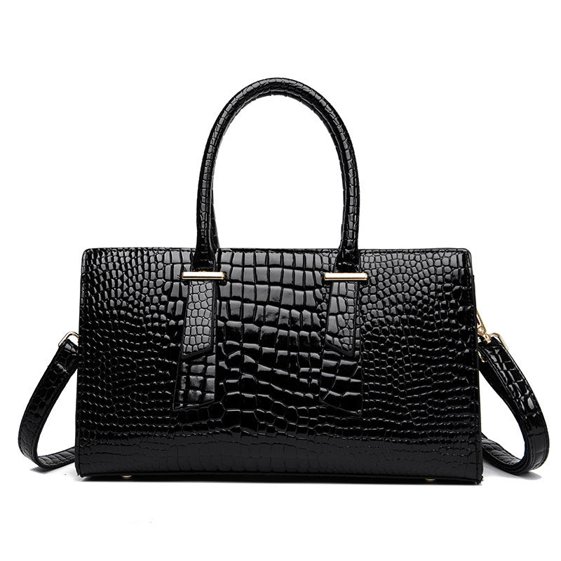 Croc Luxe Statement Handbag