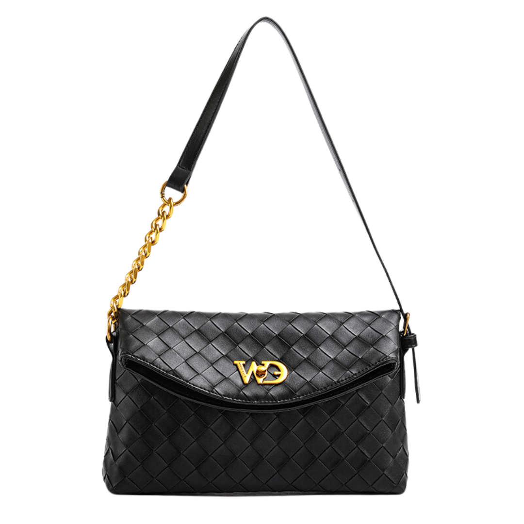 Luxe Chain Accent Shoulder Bag