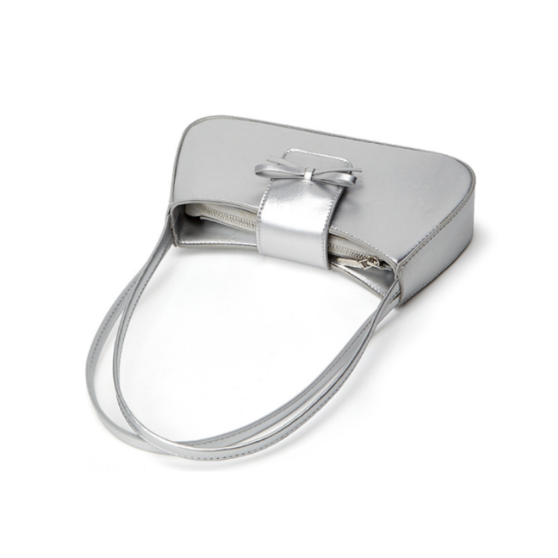 Elowen Silver Bow Underarm Shoulder Bag