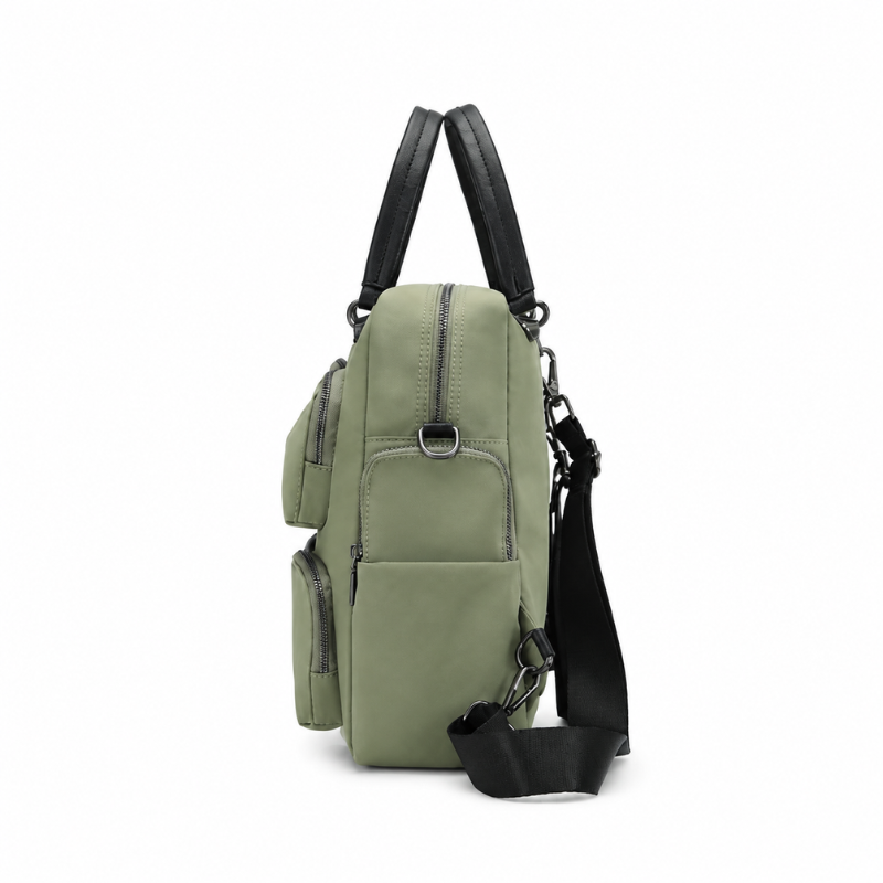Multi-Pocket Nylon Travel Backpack
