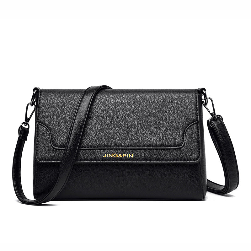 Retro Style PU Leather Crossbody Bag