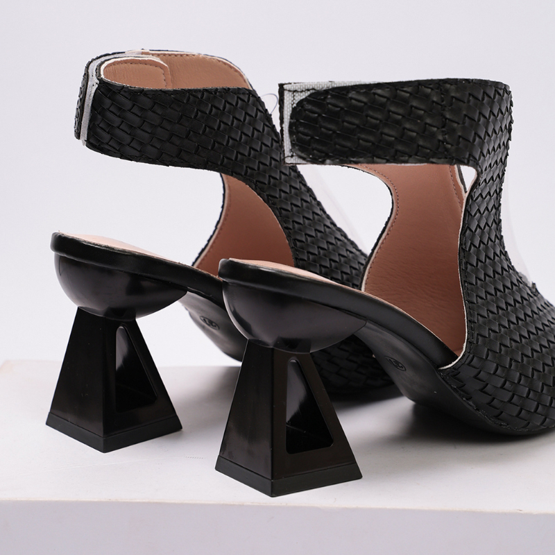 Ivory Prism Cutout Slingback Heels