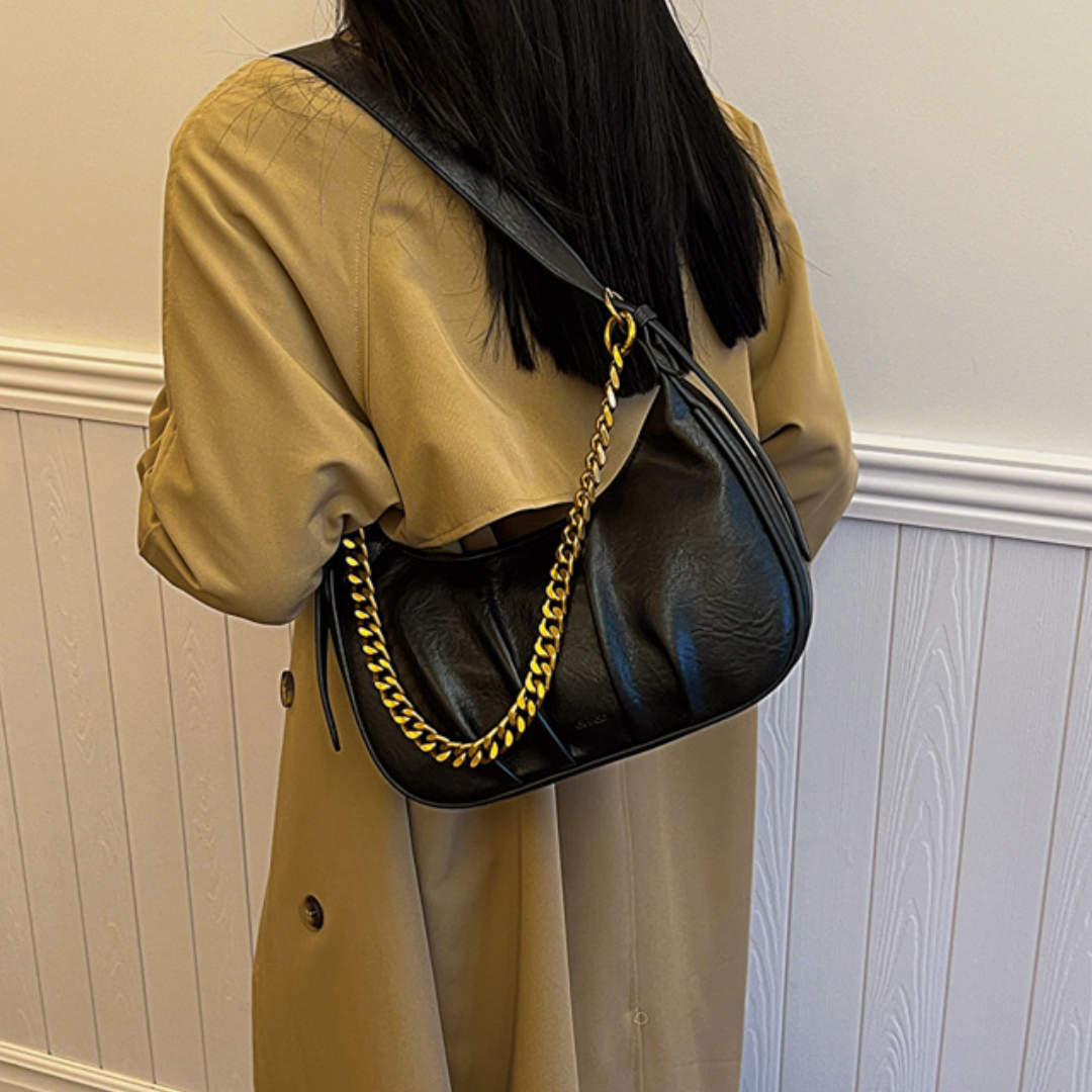 Luxe Ligne Design Texture Shoulder Bag