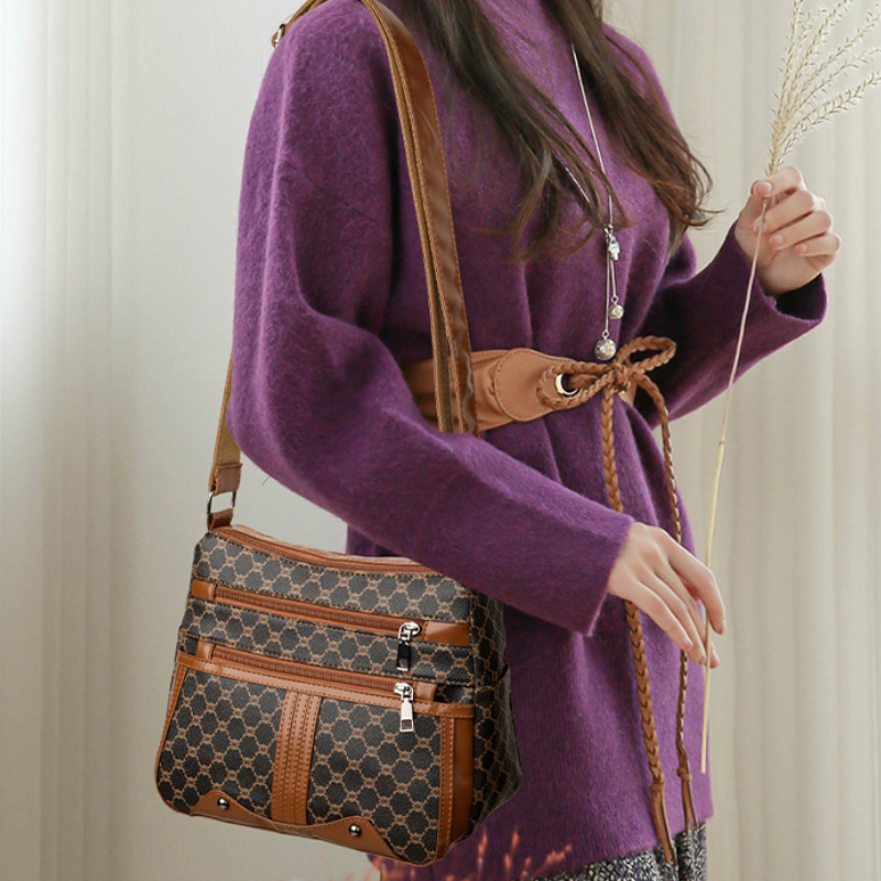 Splicing Pattern Fashion Shoulder Bag