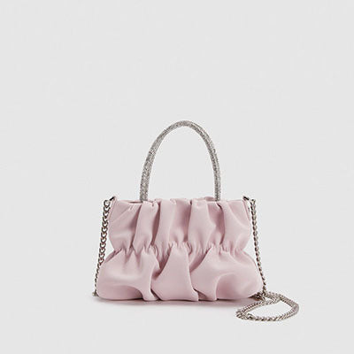 Pleated Lady Style Crossbody Bag