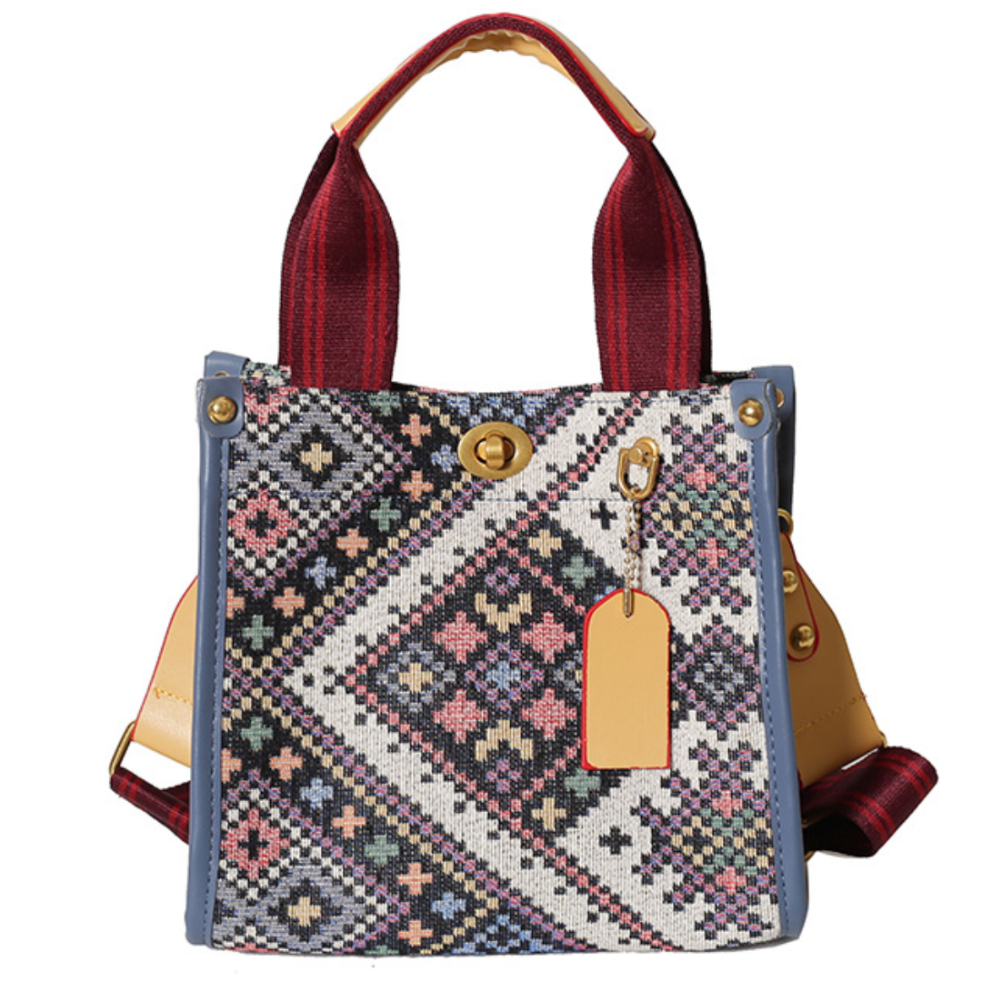 Ethnic Style Canvas Tote Bag