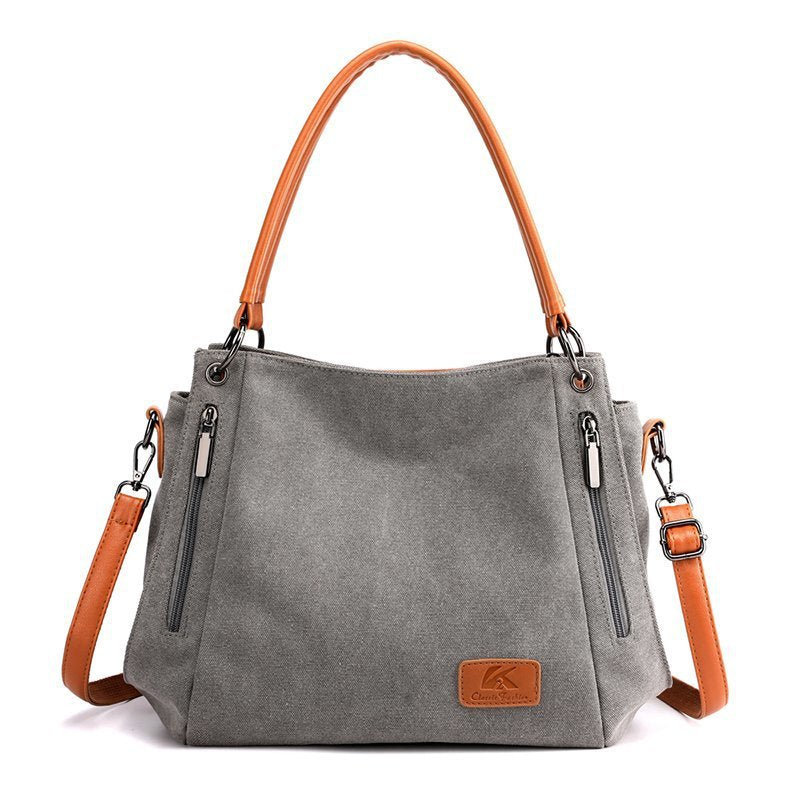 Casual Chic Canvas Shoulder Bag