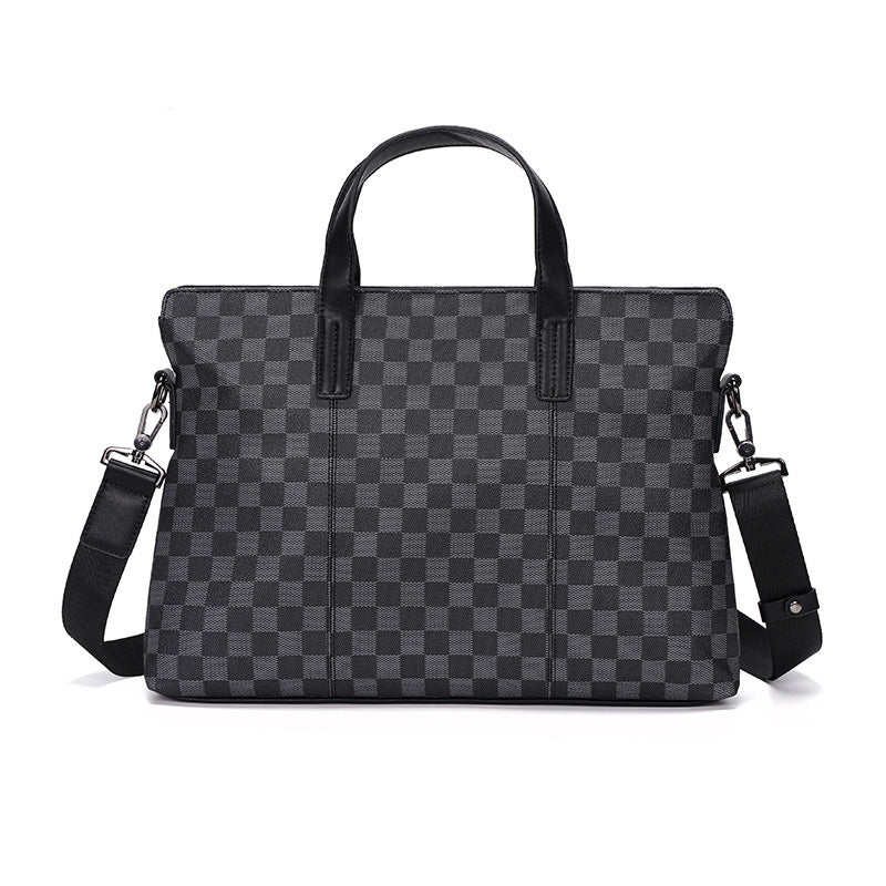 Bold Plaid Laptop Bag