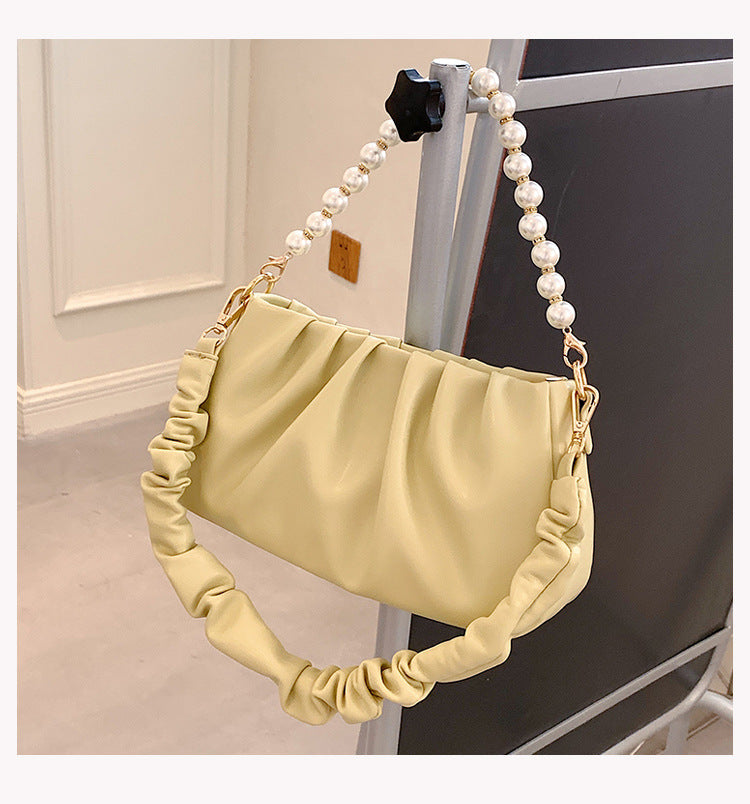 Cloud Style Pearl Chain Shoulder Bag