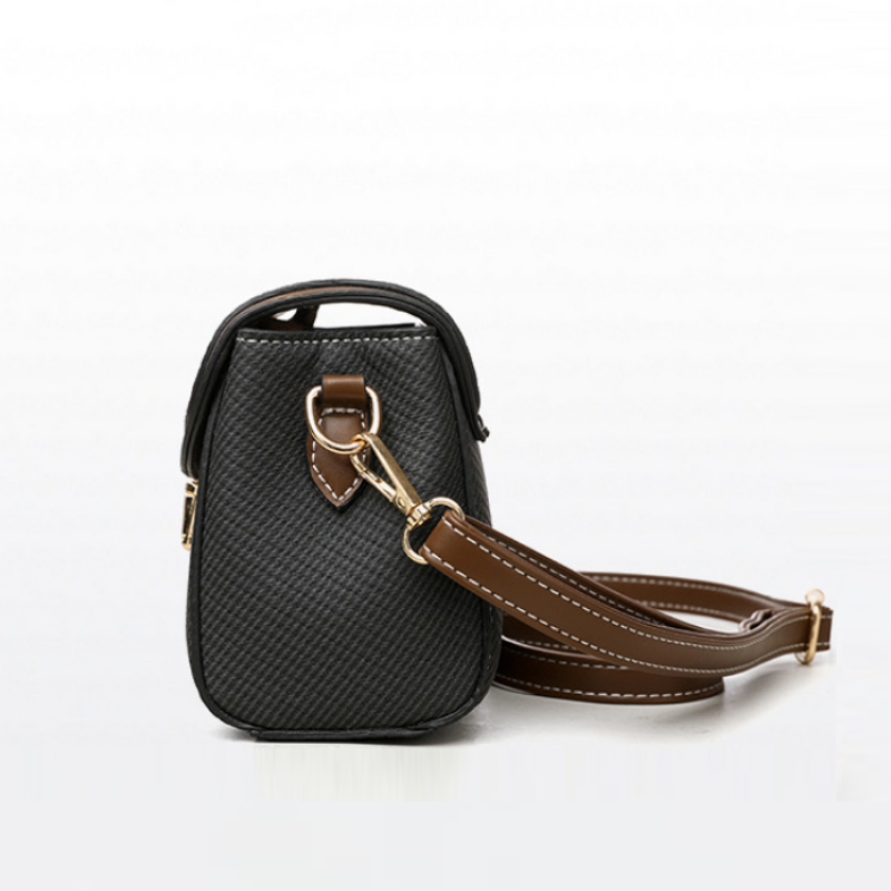 Retro Color Block Crossbody Bag