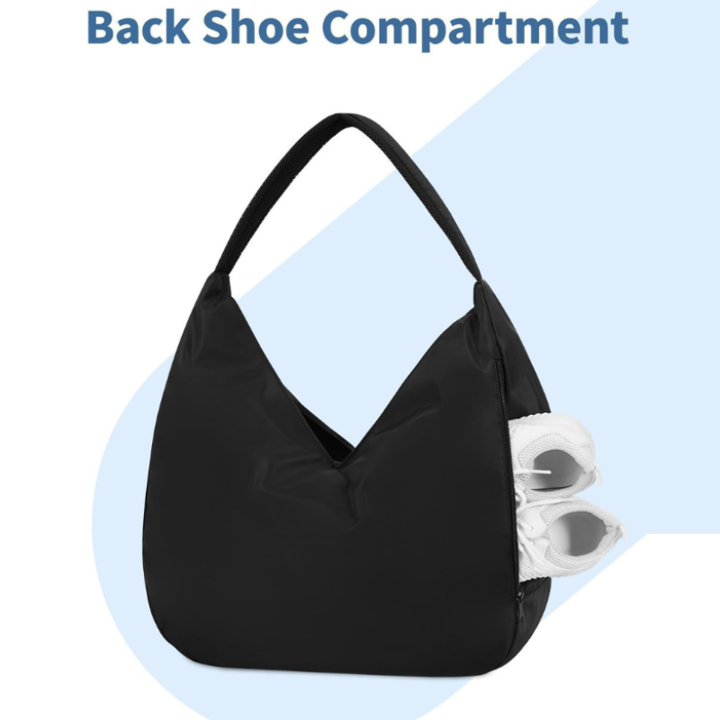 Women’s Gym Shoulder Bag With Yoga Mat Holder And Shoe Compartment