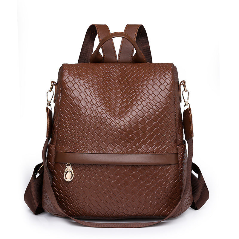 Classic Woven Textured Backpack