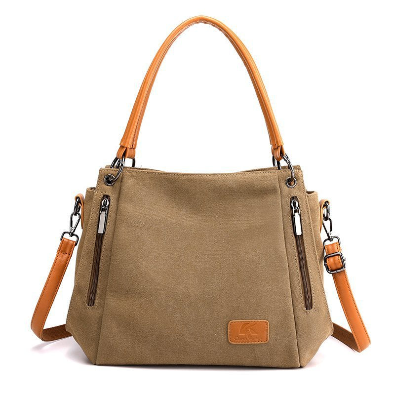 Casual Chic Canvas Shoulder Bag