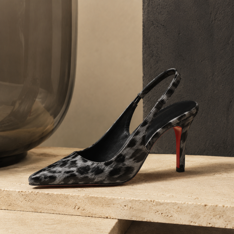 Leopard Pointed Stiletto Heels