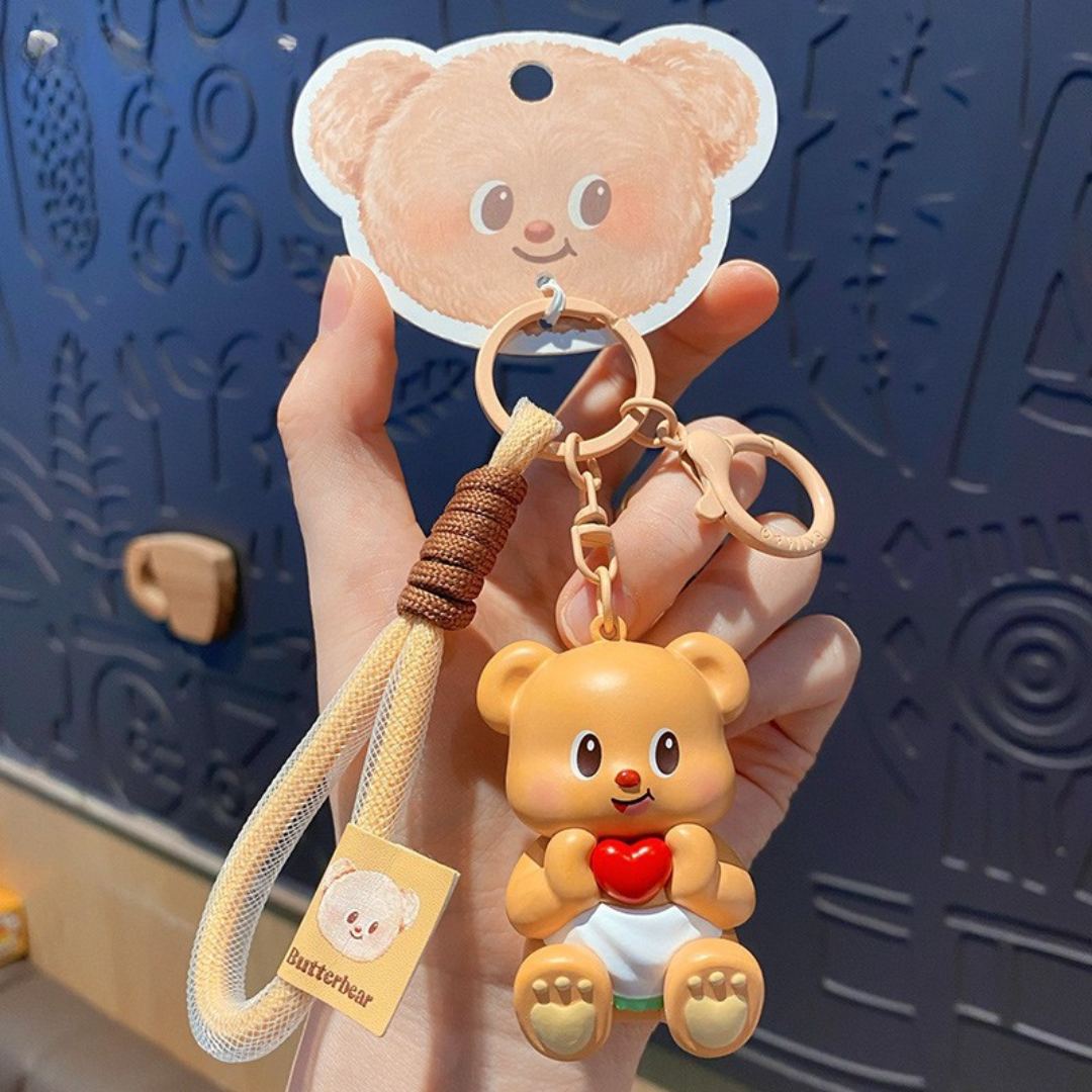 Butter Bear Keychain