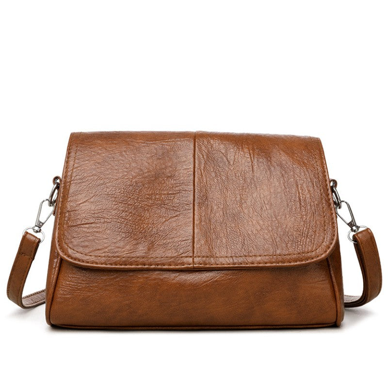 Soft Leather Large Capacity Crossbody Bag