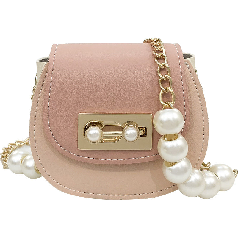 Summer Fashion Chain  Mini Saddle Bag