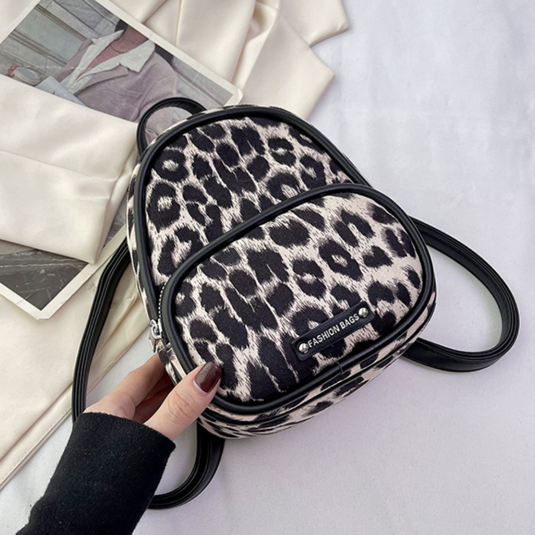 Leopard Print Backpack