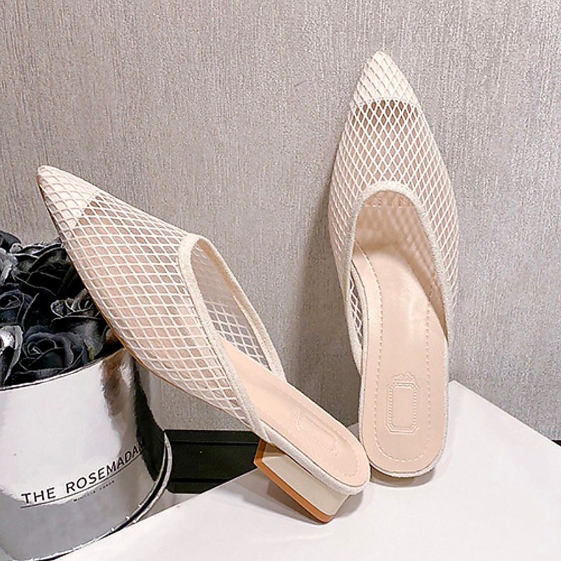 Luna Mesh Pointed Toe Pumps