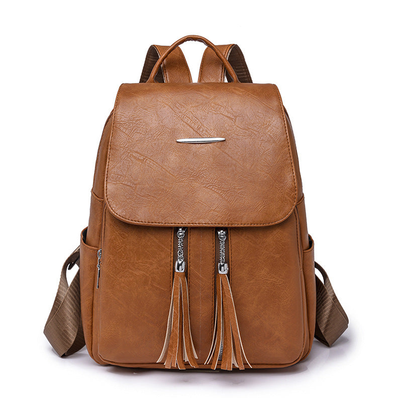 Vintage Charm PU Leather Backpack