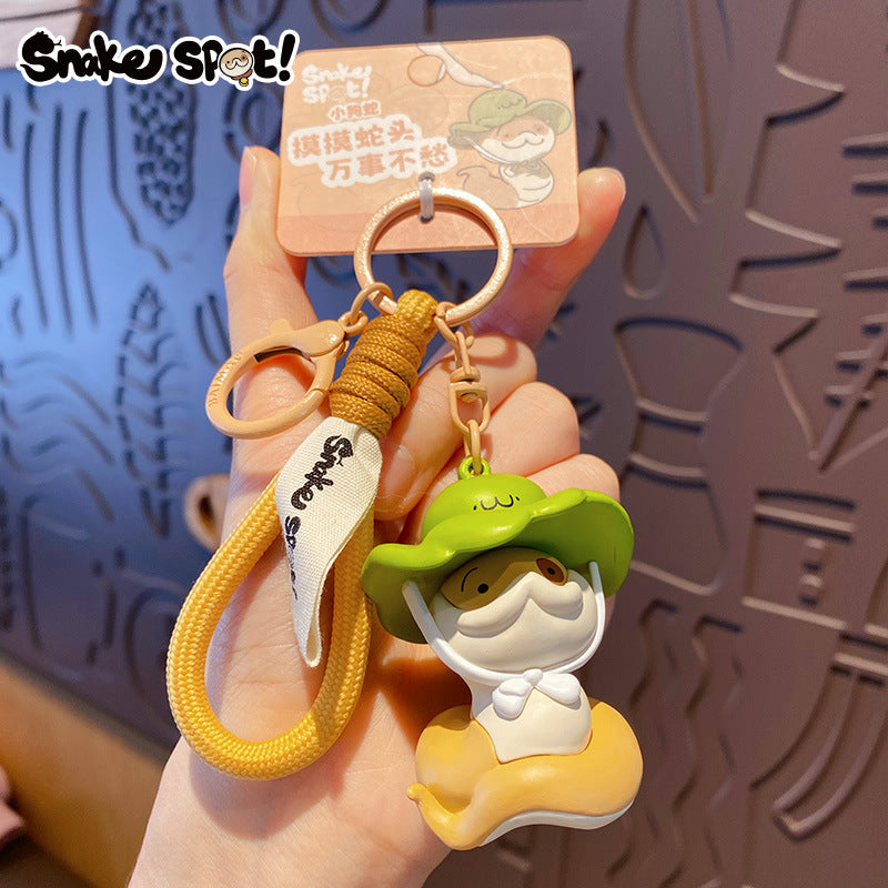 Puppy Snake Love Keychain