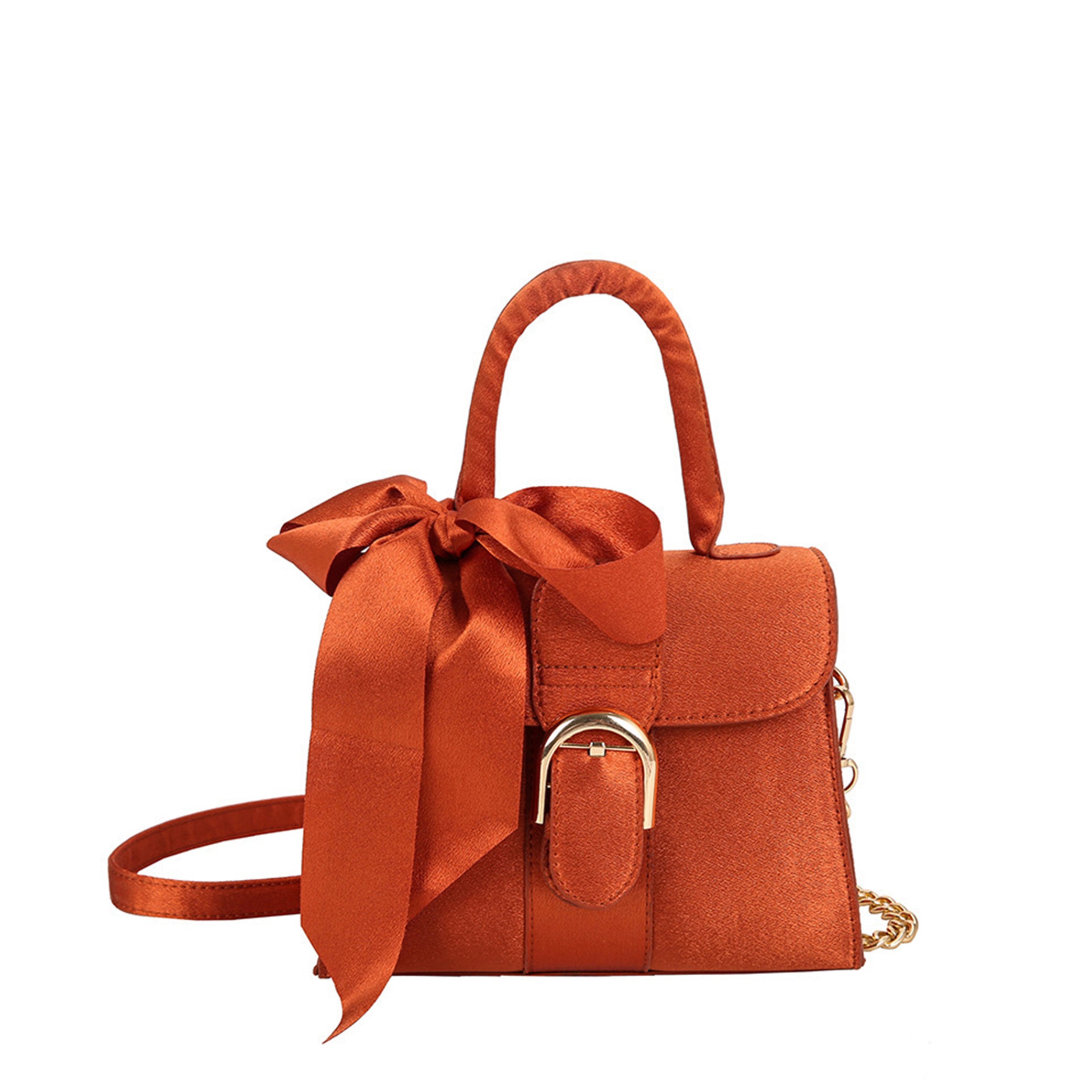 Velvet Bow Bliss Crossbody Bag