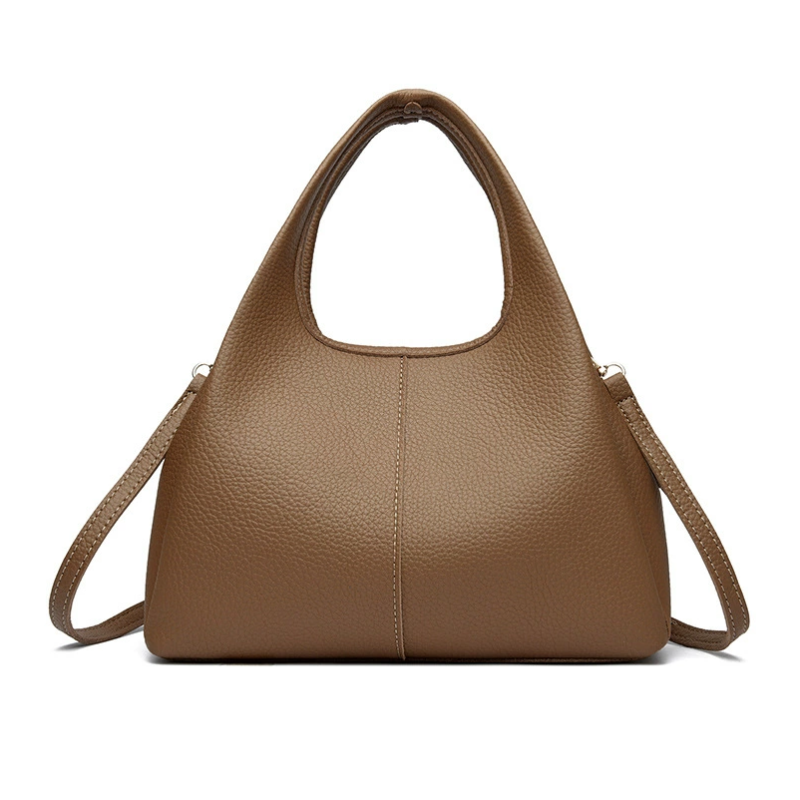 Elise Lychee Grain Cowhide Structured Handbag