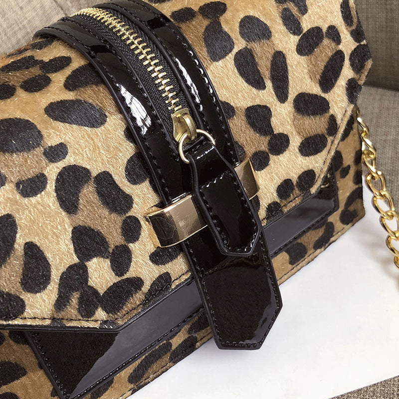 Leopard Print Small Flap Women Bags