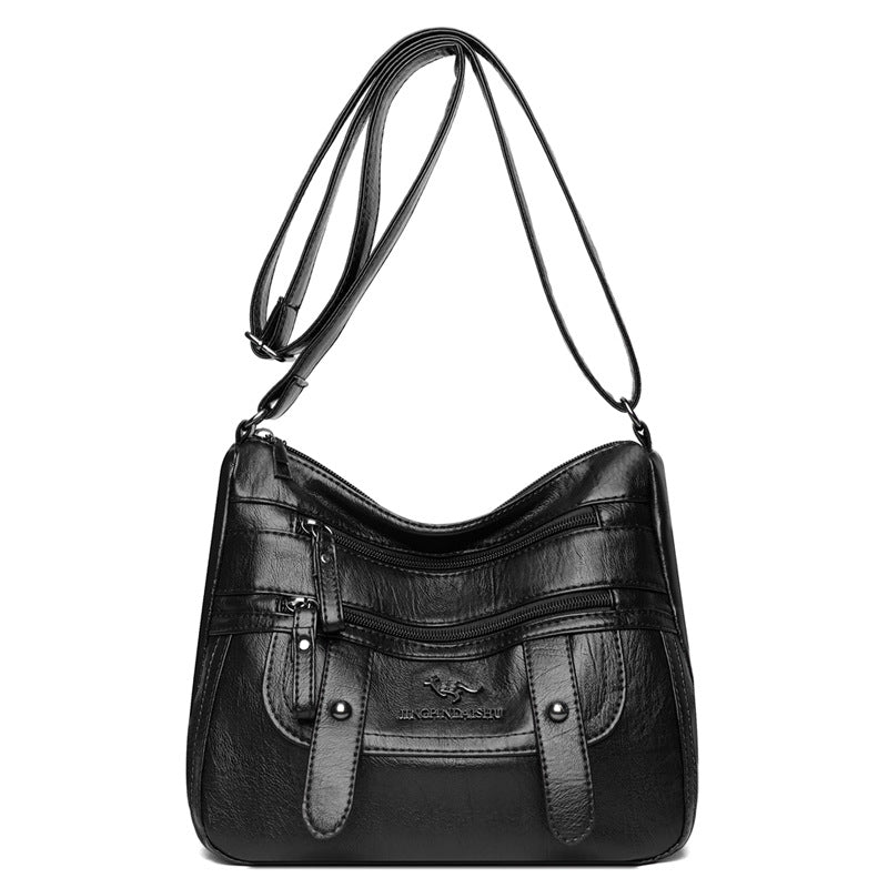 Retro PU Leather Crossbody Bag