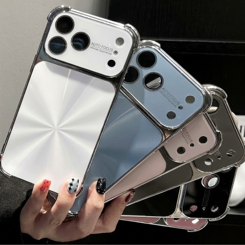 CD Pattern Electroplated Protective Phone Case