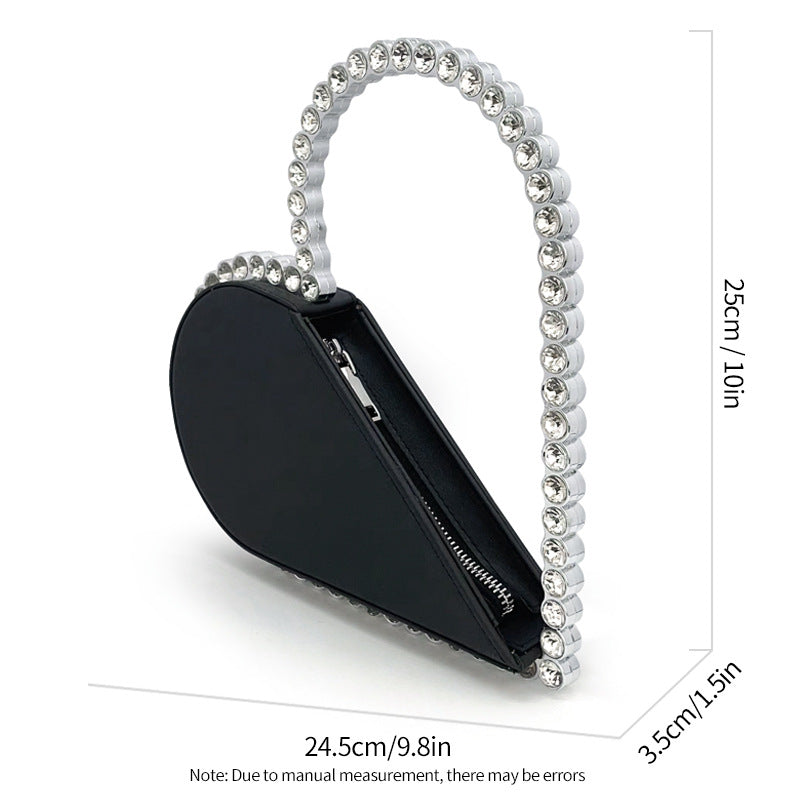 Crystal Diamond Round Sparkling  Evening Clutch