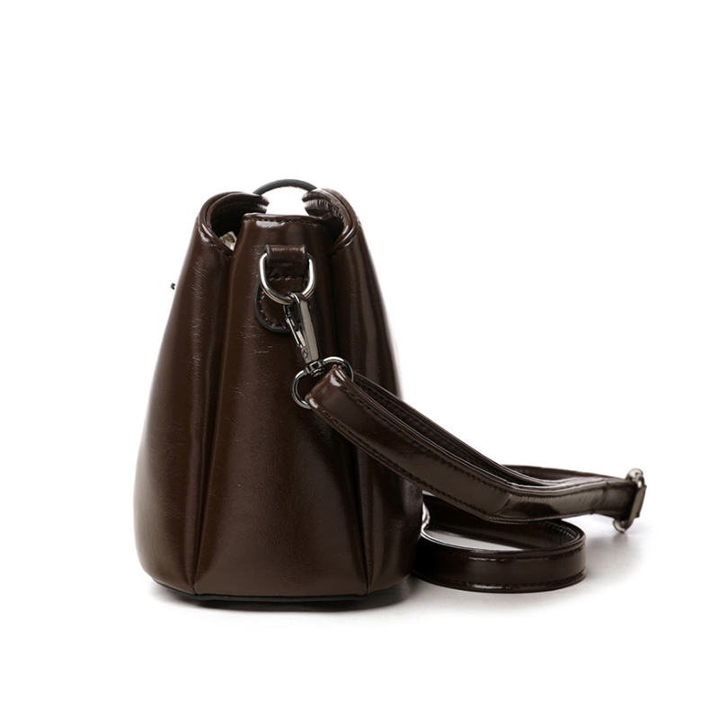 Elegant Solid Color Large Capacity Shoulder Bag For Women