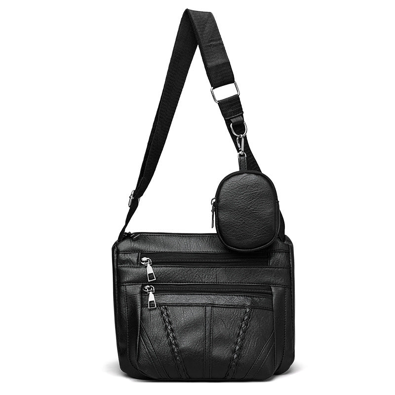 Wide Shoulder Strap Crossbody Bag