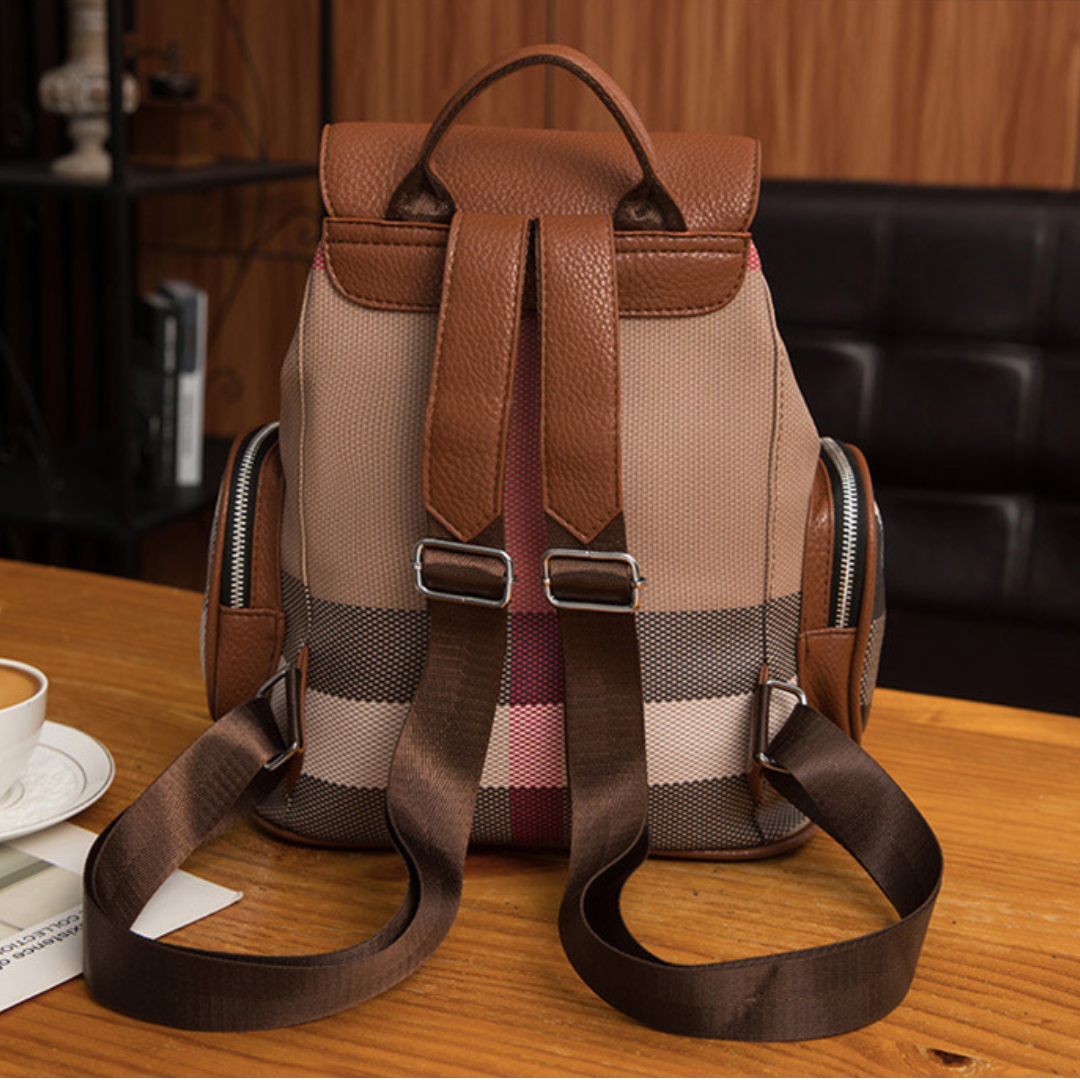 Retro Chic Drawstring Backpack