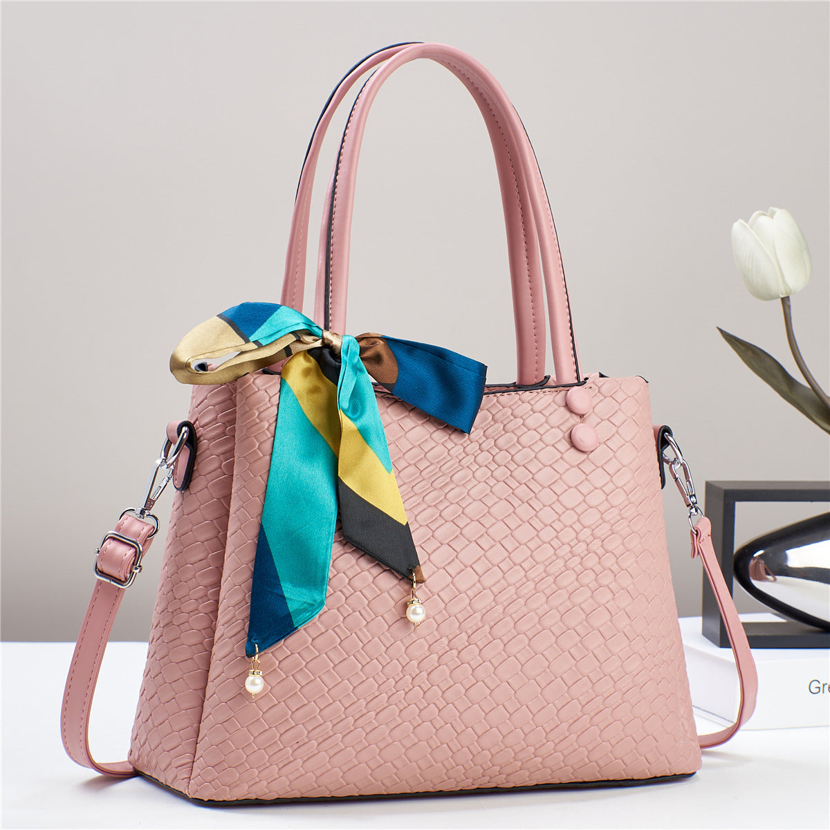 Glamour Textured Handbag