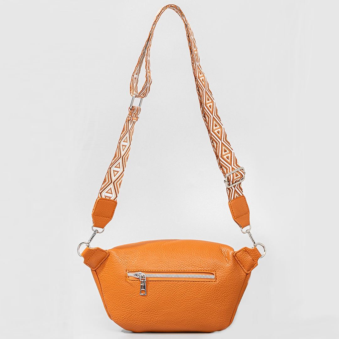 Heritage Cross PU Leather Chest Bag